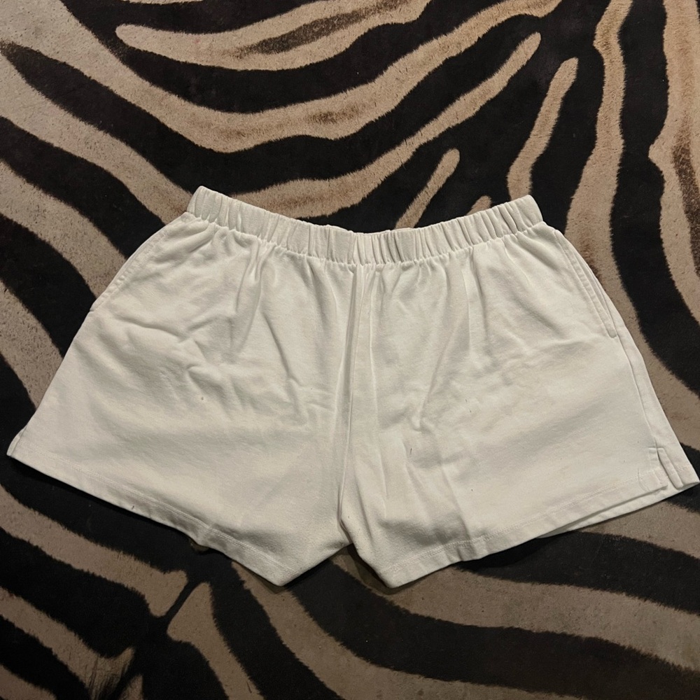 Women's White Casual Shorts